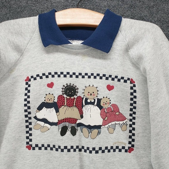 Fruit of the Loom Sweatshirt Gray XL Bears Granda Cottagecore Pullover Vintage - Picture 3 of 15